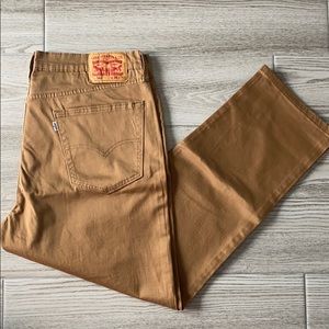 Levi Jeans- dark burnt mustard color